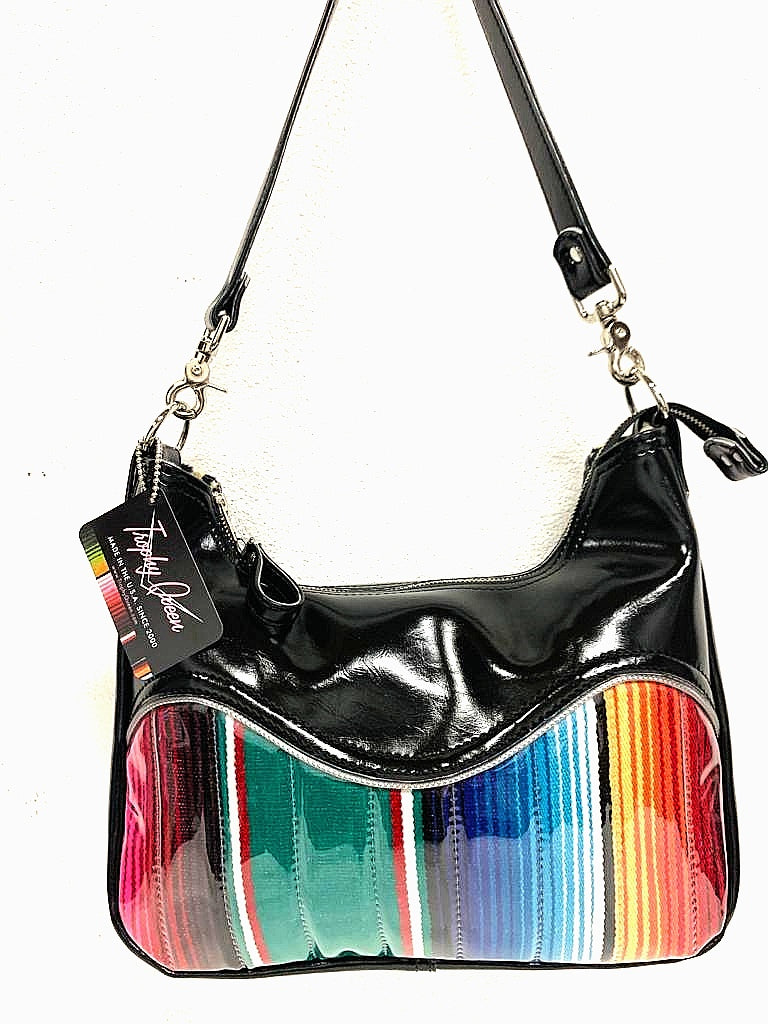 Roadster Shoulder Bag - Mexican Blanket with Clear Overlay / Tangerine – Trophy  Queen