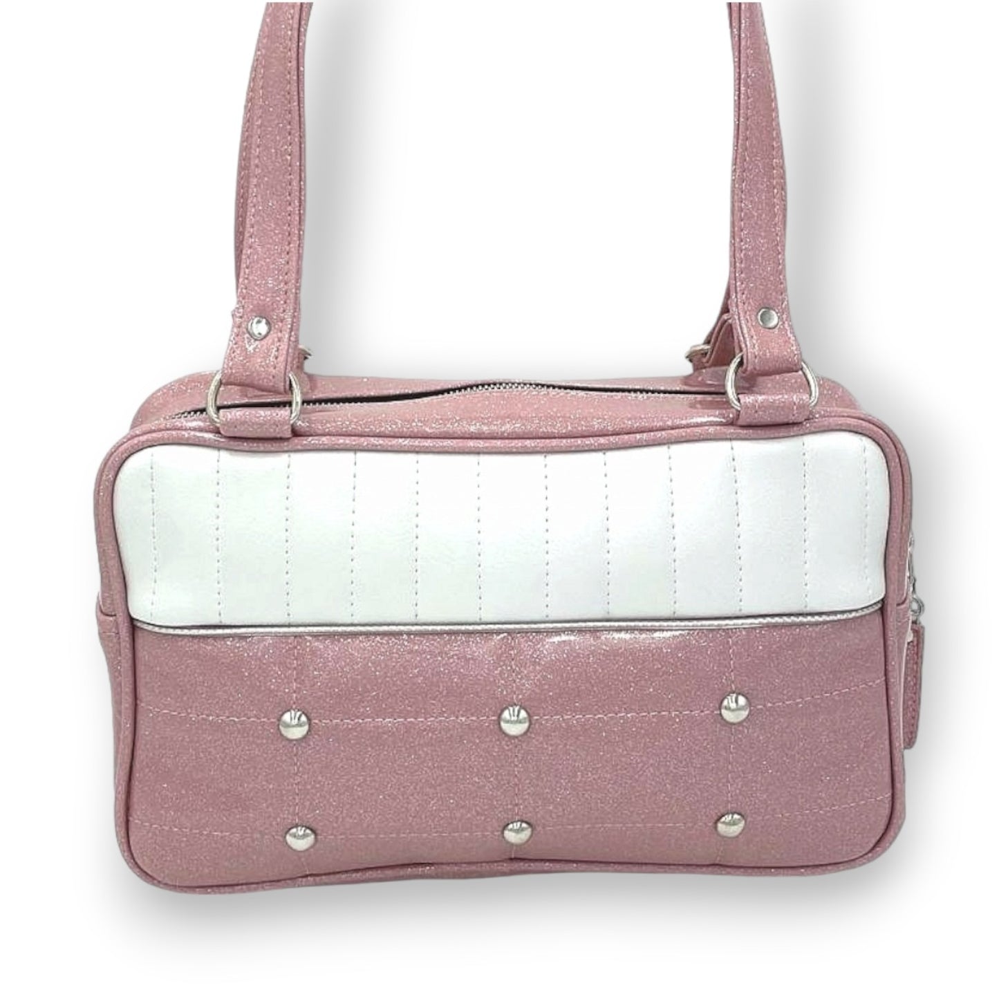 Lincoln Tote - Blush Pink /  Pearl White - Leopard Lining