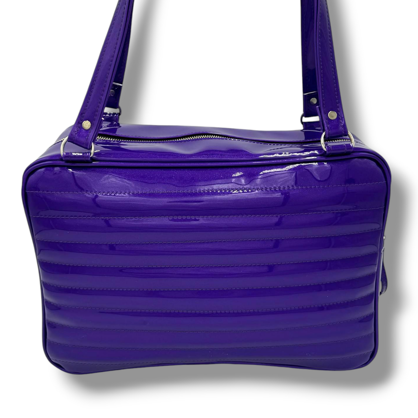 Limited Edition Virgin Mary Bag - Beatnik Purple Glitter / Leopard Lining